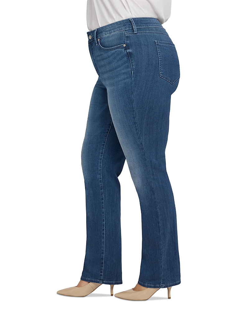 Nydj Marilyn High Rise Straight Leg Jeans In Cool Marine In Blue