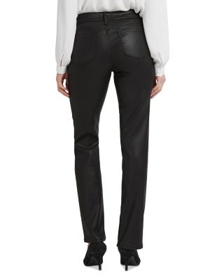Marilyn Coated High Rise Straight Jeans