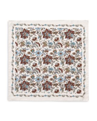 Floral Silk Pocket Square