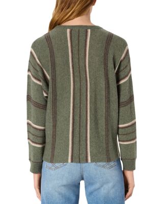 Elise Striped Cashmere Crewneck Sweater