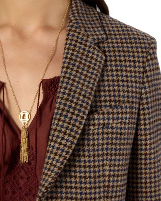 Nathane Wool Houndstooth Blazer