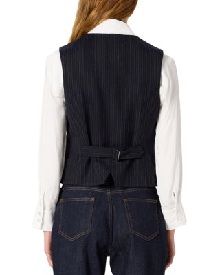 Nelia Pinstriped Vest