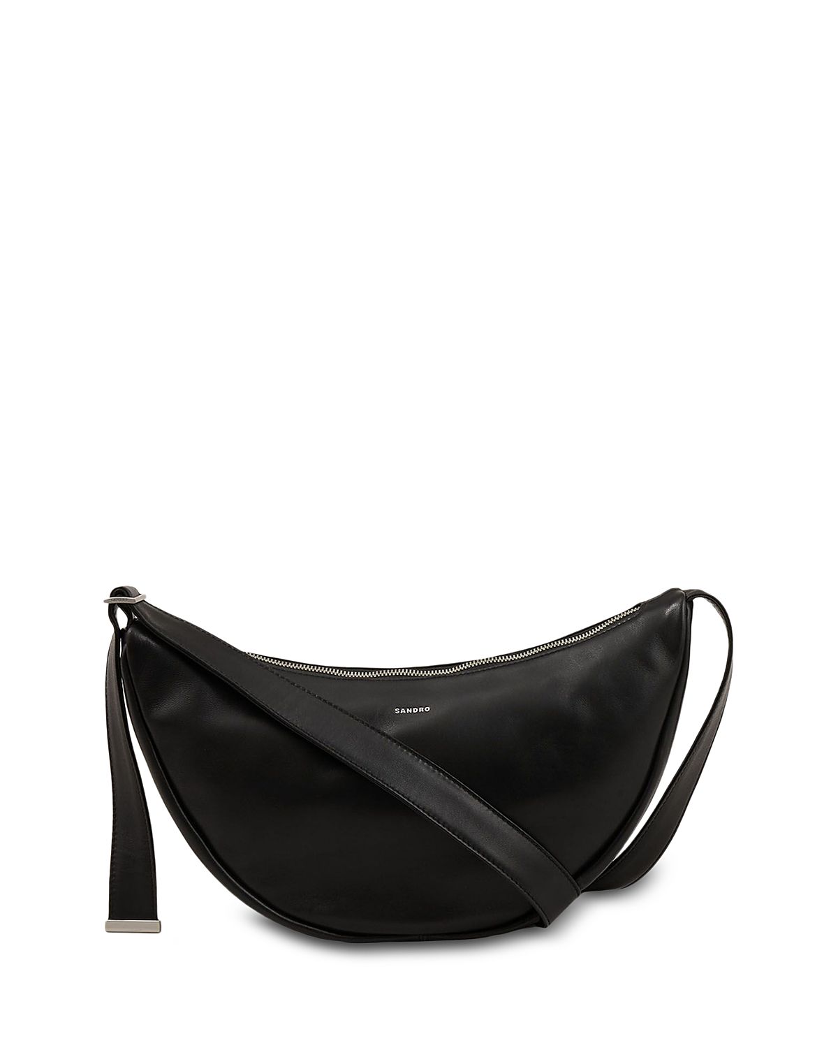 Sandro Small Leather Hobo Bag