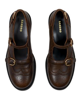 Women&#39;s Buckled Mary Jane Flats