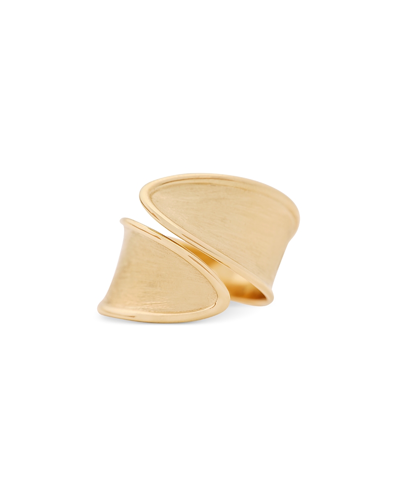 Marco Bicego 18k Yellow Gold Lunaria Twist Textured Wrap Ring In Gold