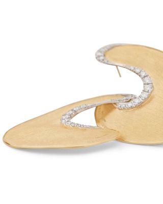 18K Yellow Gold Lunaria Diamond Sculptural Stud Earrings, 0.80 tcw