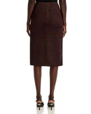 The Danica Faux Suede Skirt