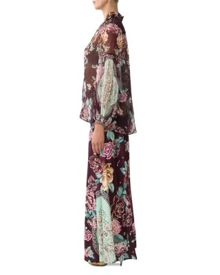 Floral Print Silk Blouse