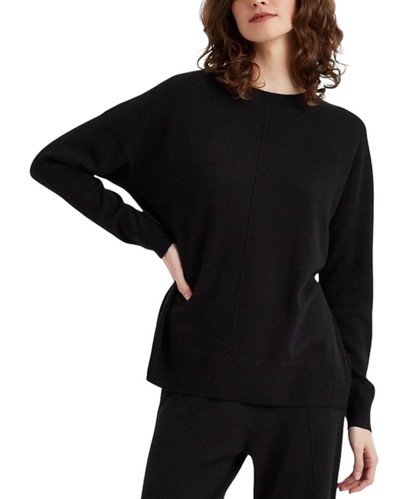 Chinti & Parker Women's Wool Cashmere Slouchy Sweater In Black