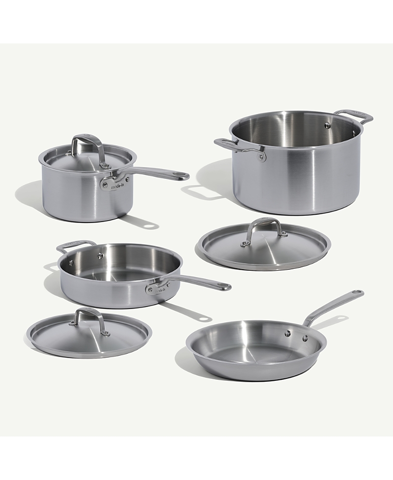 Made In 7 Piece Stainless Clad Cookware Set - Exclusive In Metallic