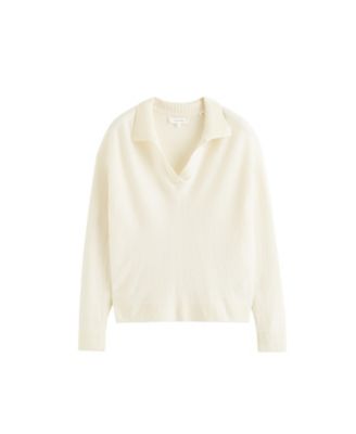 Women's Wool Cashmere Collared Sweater