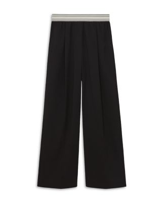 Petites Camelia Waistband Wide Leg Pants