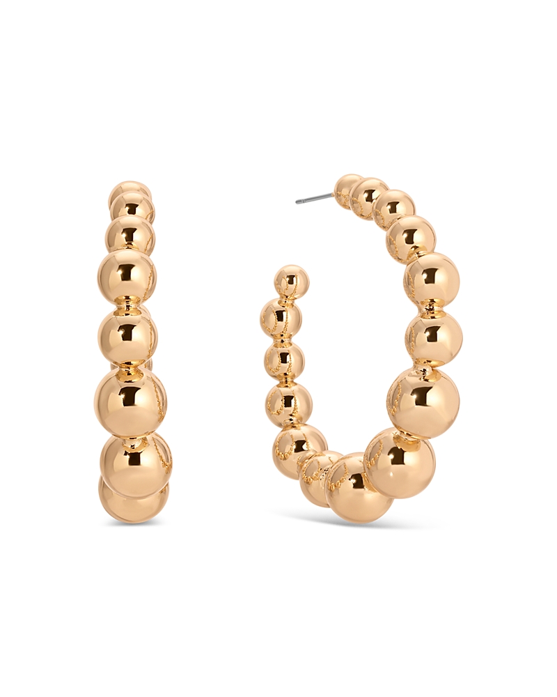 Ettika Bubble Graduated Medium Hoop Earrings