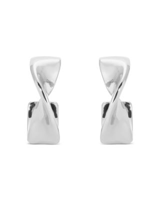 Twist Square Small Hoop Earrings