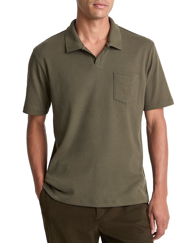Vince Johnny Regular Fit Mesh Polo Shirt