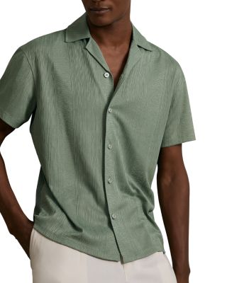 Ando Stripe Jacquard Cuban Shirt