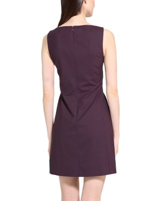 Sleeveless Boat Neck Mini Dress