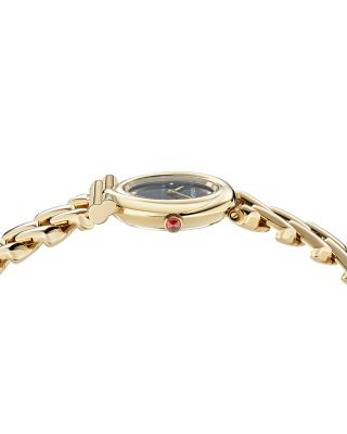 Gancini Twisted Chain Bracelet Watch, 28mm