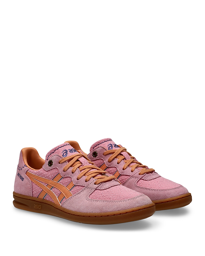 Asics Skyhand Og Embroidered-logo Suede Sneakers In Multi