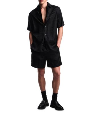 Zig Zag Jacquard Motif Bermuda Shorts