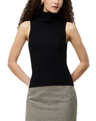 Padma Fine Knit Turtleneck Tank Top