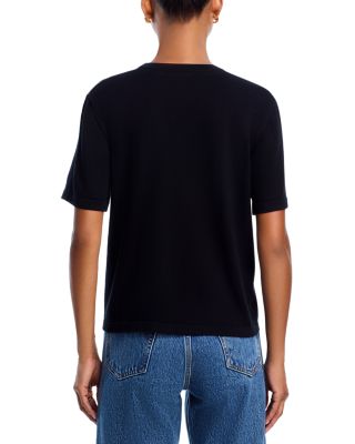 Cotton and Cashmere Short Sleeve Tee