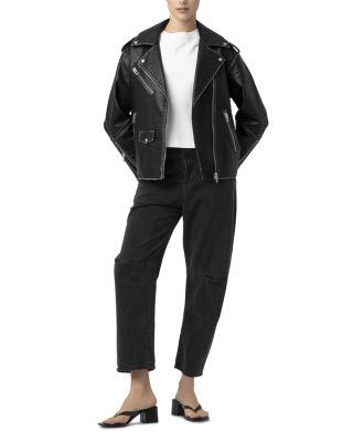 Faux Leather Moto Jacket