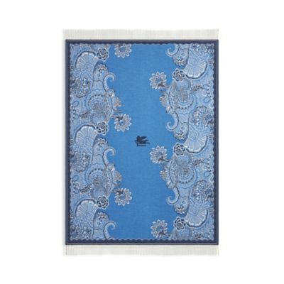 Bloom Floral Jacquard Wool Throw