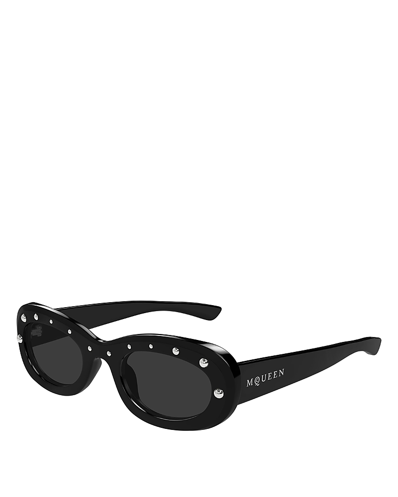 McQueen Oval Sunglasses, 51mm