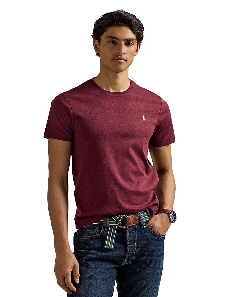 Polo Ralph Lauren Cotton Embroidered Logo Tee In Red