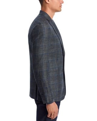 Loro Piana Wool, Silk & Cashmere Fabric Plaid Unstructured Regular Fit Sport Coat - Exclusive