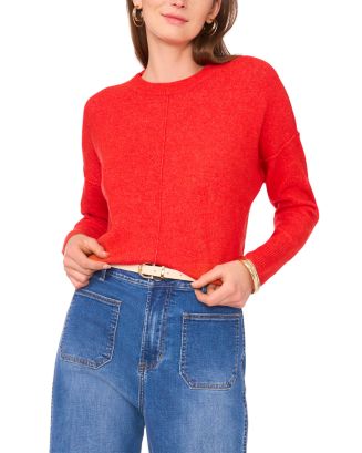 VINCE CAMUTO Exposed Seam Crewneck Sweater | Bloomingdale's Women