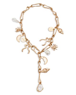 Astrid Mixed Charm Adjustable Necklace, 22" 