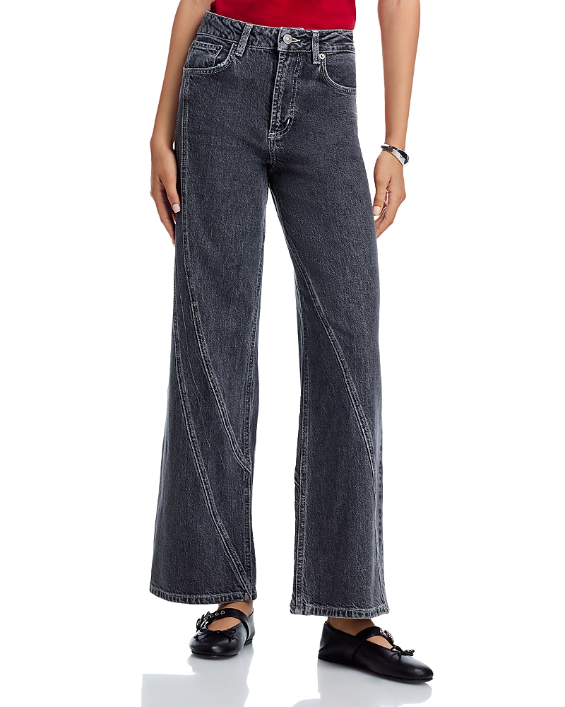 Rails Getty High Rise Twist Seam Jeans In Dark Charcoal In Gray