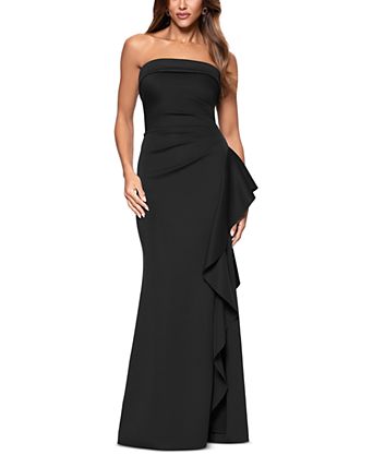 black gown dress for wedding Black Off-Shoulder Mini Dress