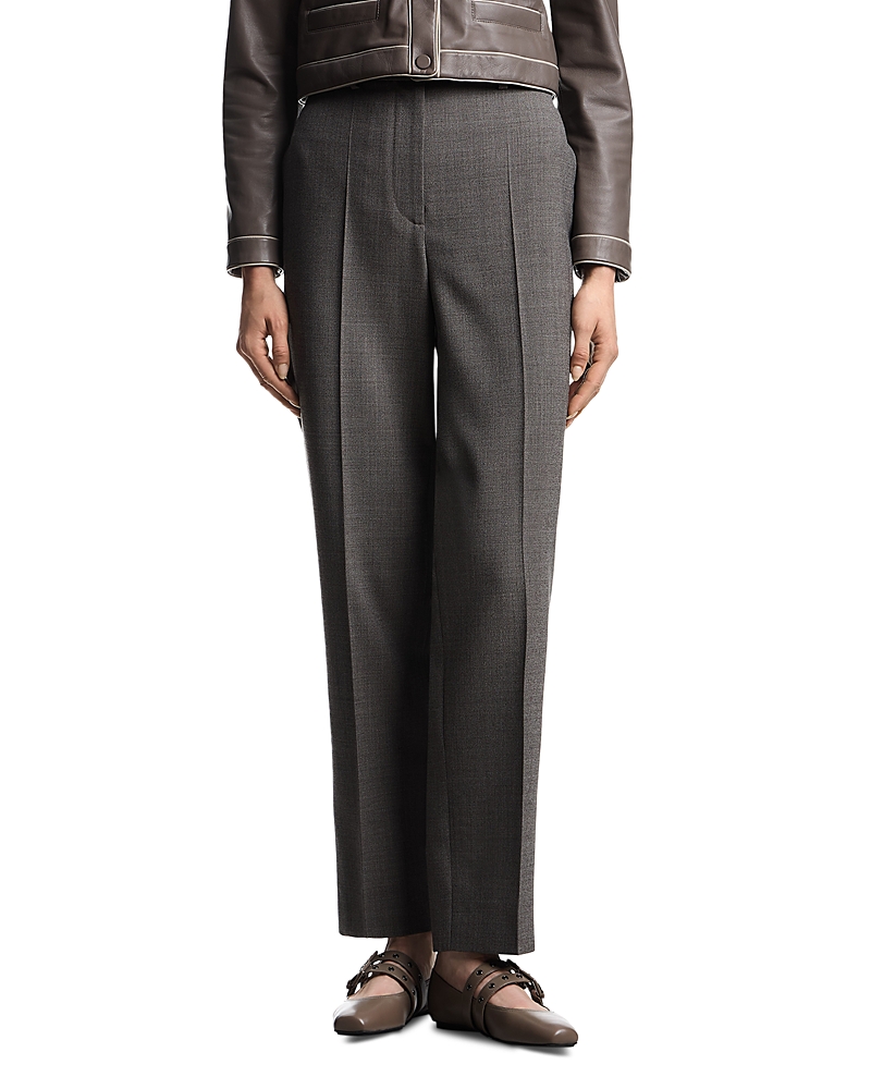 Emporio Armani Wool Pants In Gray