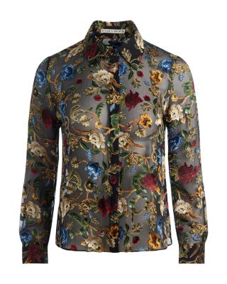 Willa Floral Burnout Blouse