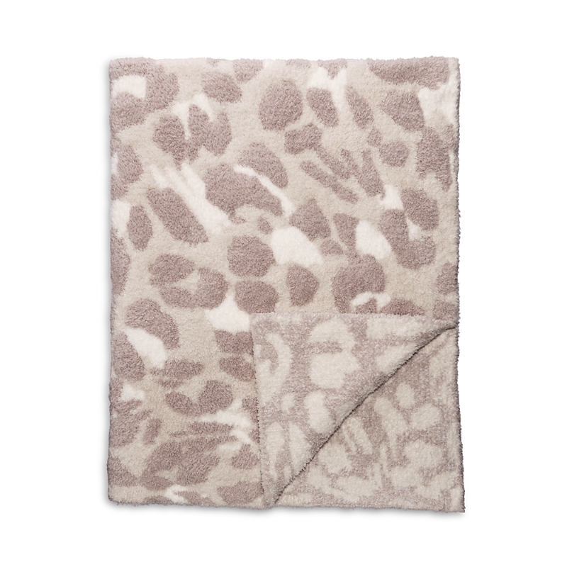Barefoot Dreams Cozychic Exploded Leopard Throw - Exclusive In Gray