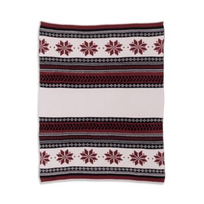 CozyChic Fair Isle Throw, 54 x 72