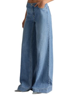 Slay Low Rise Wide Leg Jeans in Celine Vintage