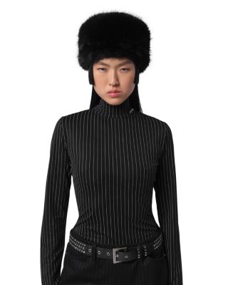 Margot Sable Faux Fur Pillbox Hat