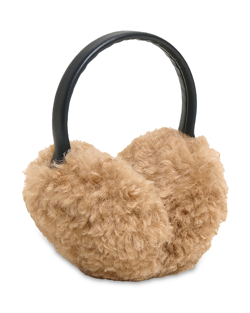 Apparis Esme Bouclette Ear Muffs In Brown