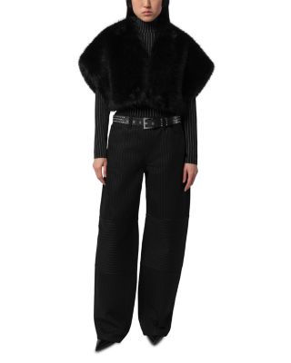 Devin Faux Fur Shrug
