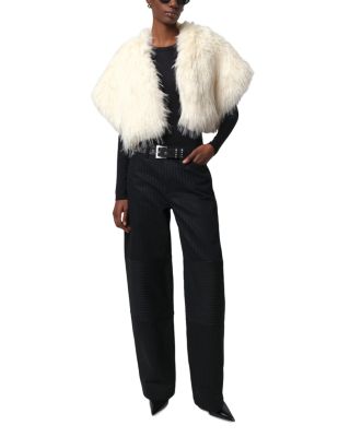 Devin Faux Fur Shrug