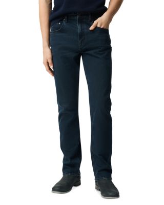 Linden Relaxed Fit Italian Denim Jeans in Blue Black