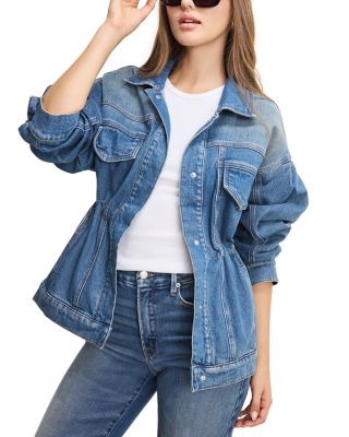 Barrel Sleeve Denim Jacket
