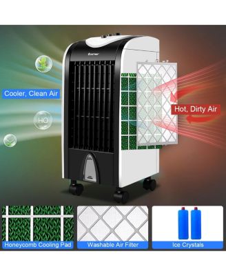  Evaporative Portable Cooler Fan Humidify