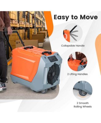  180 PPD Commercial Dehumidifier Crawl Space Dehumidifier with Pump & Drain Hose