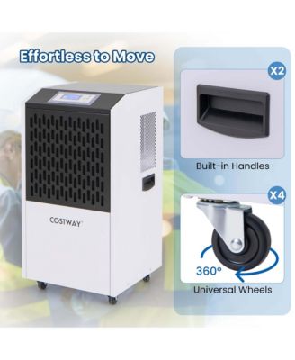  250 Pints Commercial Dehumidifier Industrial Heavy Duty Dehumidifier with Drain Hose