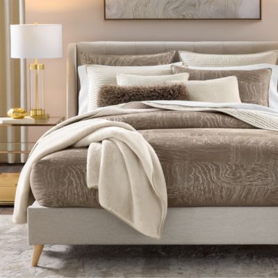 Hudson Park Collection - Textured Inlay Bedding Collection - Exclusive
